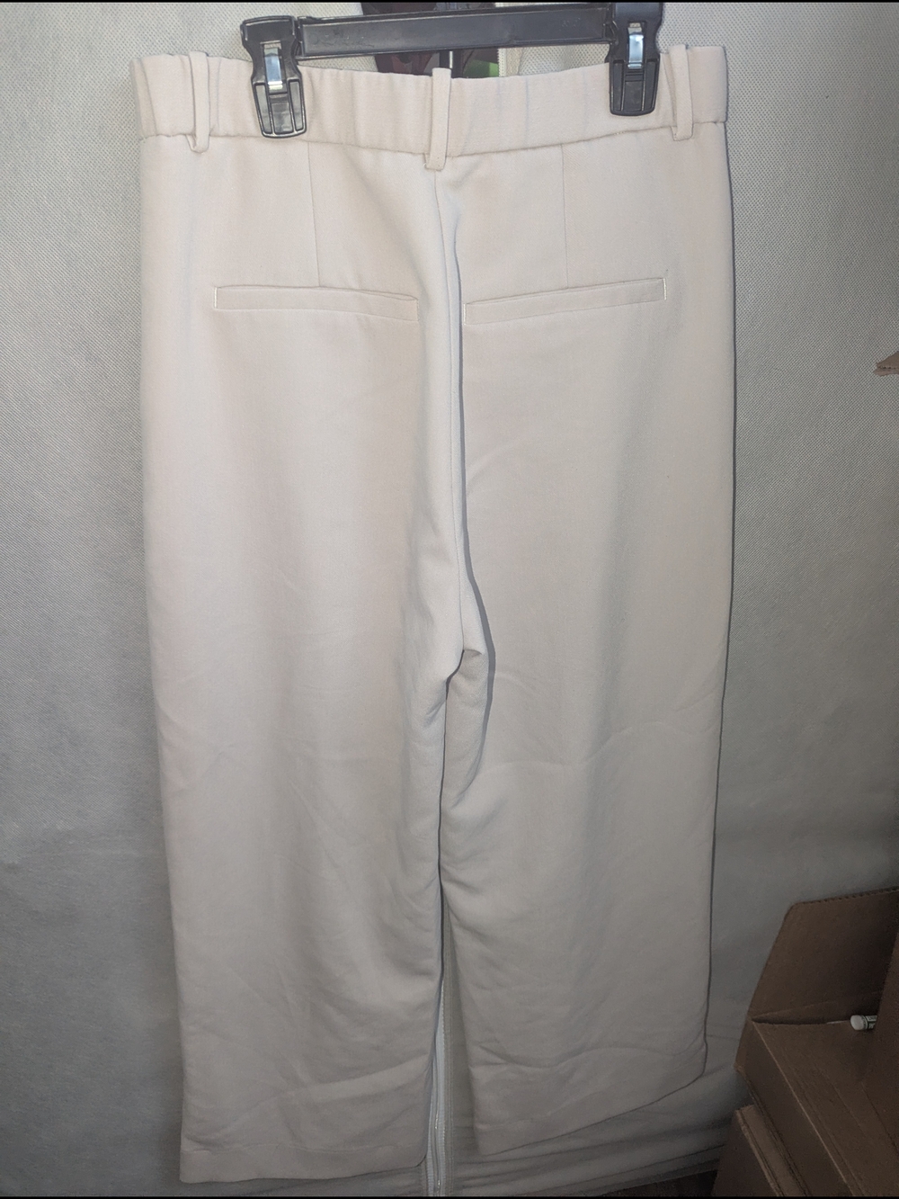 Abercrombie And Fitch - Sloan Tailored Wide Leg Pants (Cream Or Black) - Picture 8 of 8